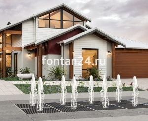 Пешеходный фонтанный комплект "Классики" 4x2 м