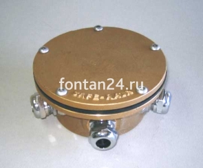 Подводная клеммная коробка Junction box 4 PG16, 1 PG16-21, латунь