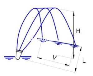 Фонтанная насадка Fan jet 1½", 5 мм