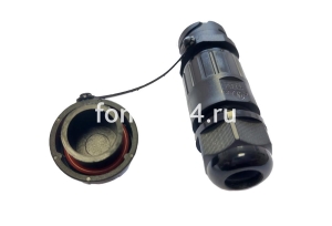 Разъем 4-х контактный, розетка (мама) 36В-32А, водостойкий